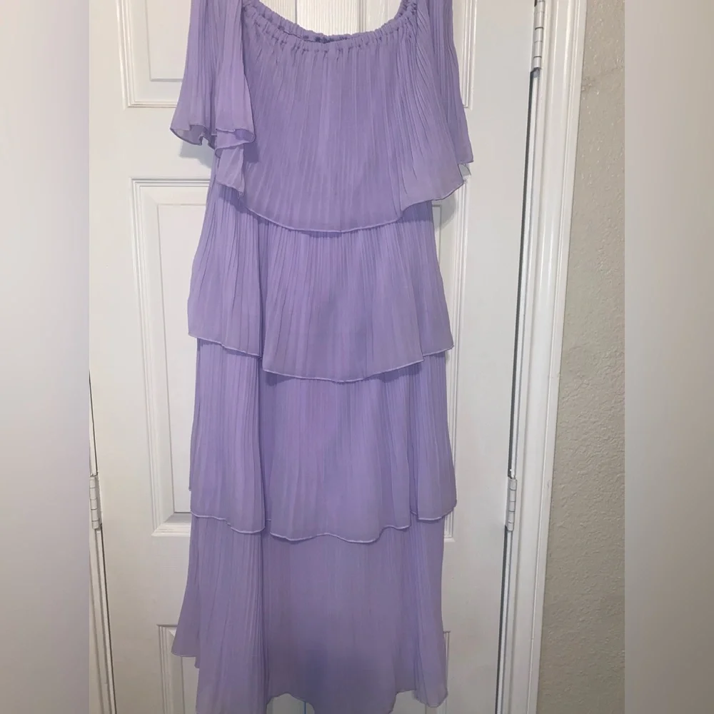 LILAC RUFFLE DRESS - Picture 5 of 6